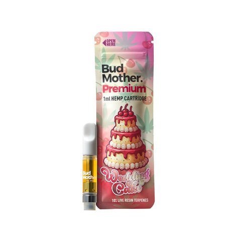 BudMother Wedding Cake Live Resin HHC Vape Cartridge